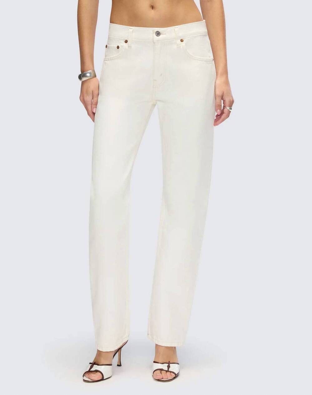 NEW RE/DONE women's blondie jean in crema